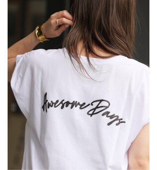 JOURNAL STANDARD relume「《追加》刺繍ロゴフレンチTEE」|Tシャツ・カットソー|ホワイト A