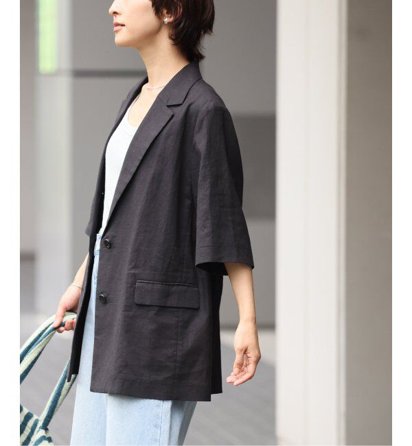JOURNAL STANDARD relume「《追加》リネンコットンハーフスリーブジャケット」|テーラードジャケット|