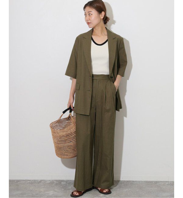 JOURNAL STANDARD relume「《追加》リネンコットンハーフスリーブジャケット」|テーラードジャケット|