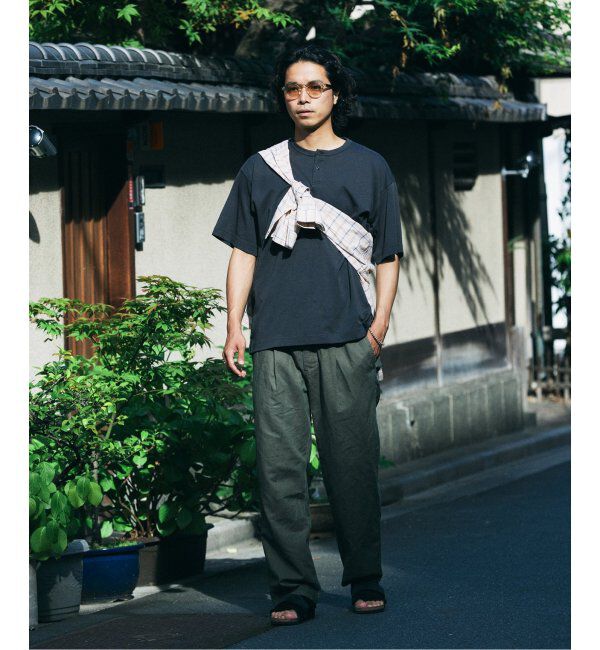 JOURNAL STANDARD relume「ヨーロピアンフラックス ガーメントダイ スクエアイージーパンツ」|その他|