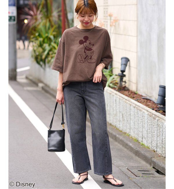 JOURNAL STANDARD relume「【GOOD ROCK SPEED】＜MICKEY MOUSE＞フロッキープリントTシャツ」|Tシャツ・カットソー|
