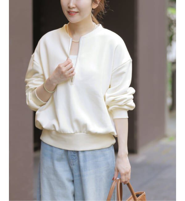 JOURNAL STANDARD relume「《WEB限定》ハーフジップノーカラースウェット」|スウェット・ジャージ|