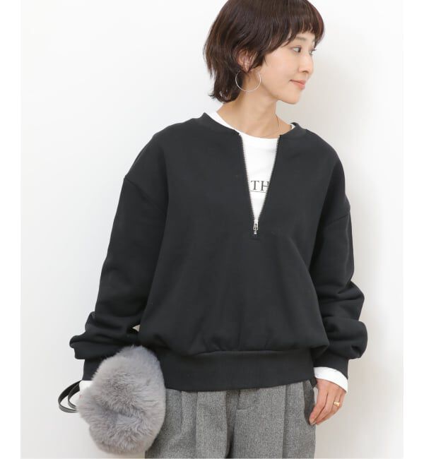 JOURNAL STANDARD relume「《WEB限定》ハーフジップノーカラースウェット」|スウェット・ジャージ|