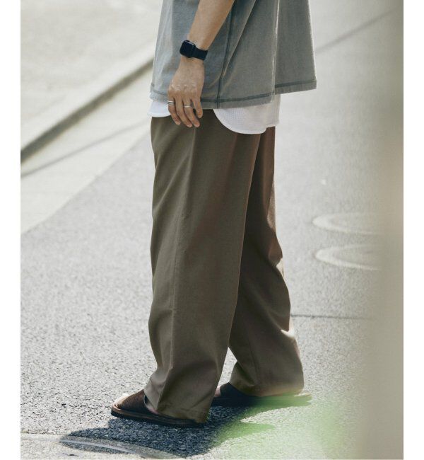 JOURNAL STANDARD relume「リネンブレンド 1タック &rdquo;レイジー&rdquo; パンツ」|スラックス|