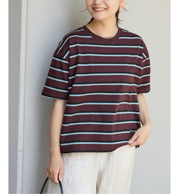 JOURNAL STANDARD「《追加4》汗ジミ防止ボーダービッグT」|Tシャツ・カットソー|