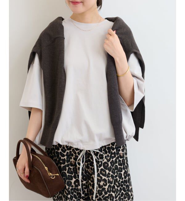 JOURNAL STANDARD relume「《追加3》ギャザーヘムショートスリーブTシャツ」|Tシャツ・カットソー|