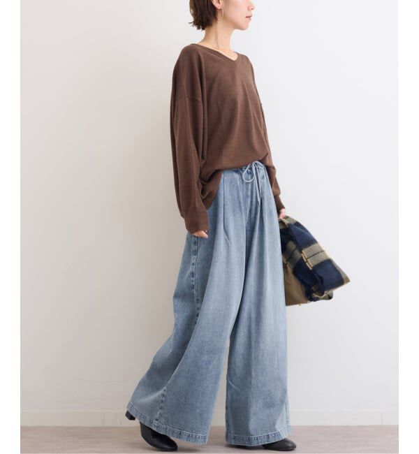 JOURNAL STANDARD relume「《追加2》C/R デニムワイドギャザー」|デニム|