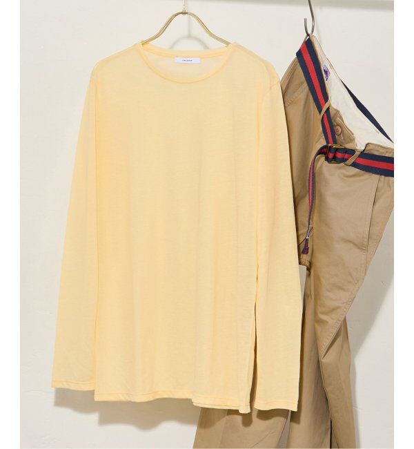 JOURNAL STANDARD「《追加5》クルーネックシアーロングTシャツ」|Tシャツ・カットソー|イエロー