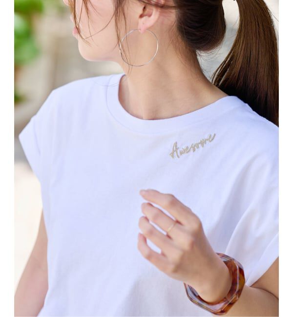 JOURNAL STANDARD relume「《追加3》刺繍ロゴフレンチTEE」|Tシャツ・カットソー|