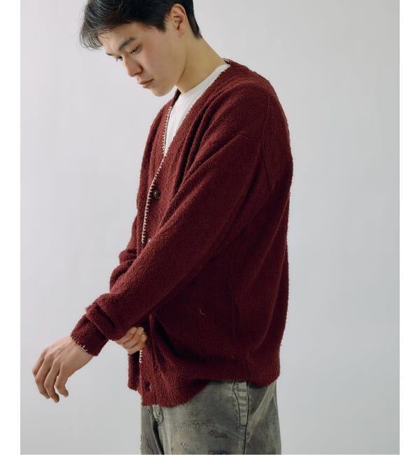 J.S.Homestead「J.S.Homestead / ハンド ステッチ ビアード カーディガン」|カーディガン|