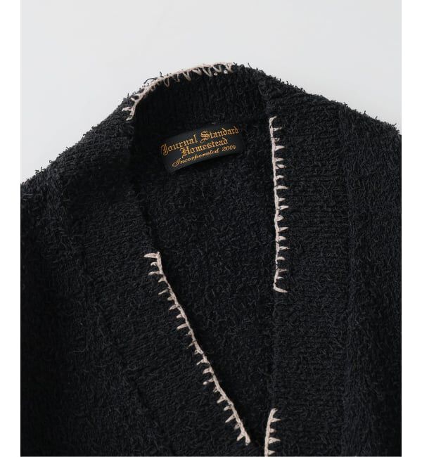 J.S.Homestead「J.S.Homestead / ハンド ステッチ ビアード カーディガン」|カーディガン|