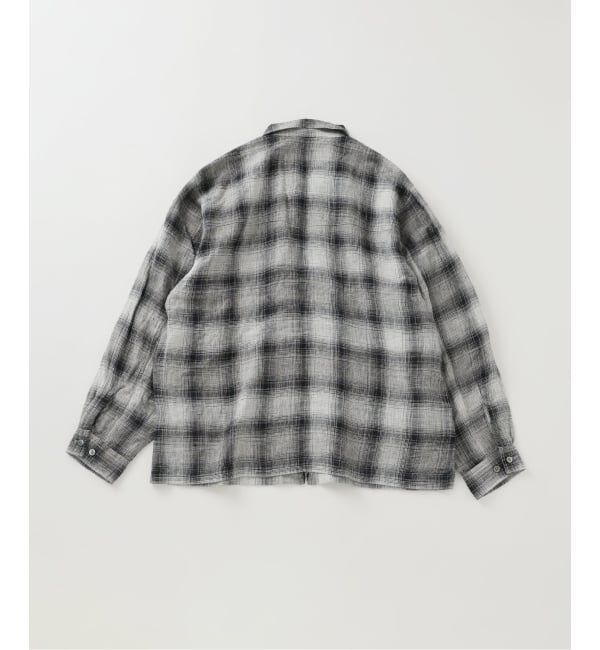 J.S.Homestead「Stead / リネン オンブレ ジップ シャツ」|シャツ・ブラウス|