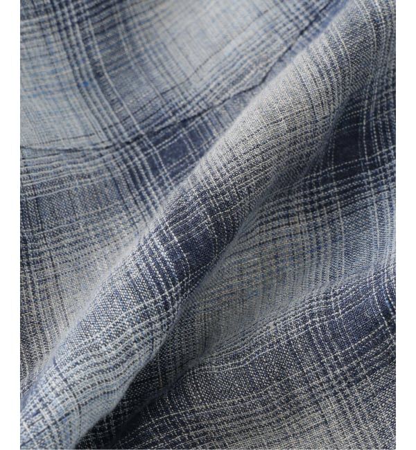 J.S.Homestead「Stead / リネン オンブレ ジップ シャツ」|シャツ・ブラウス|