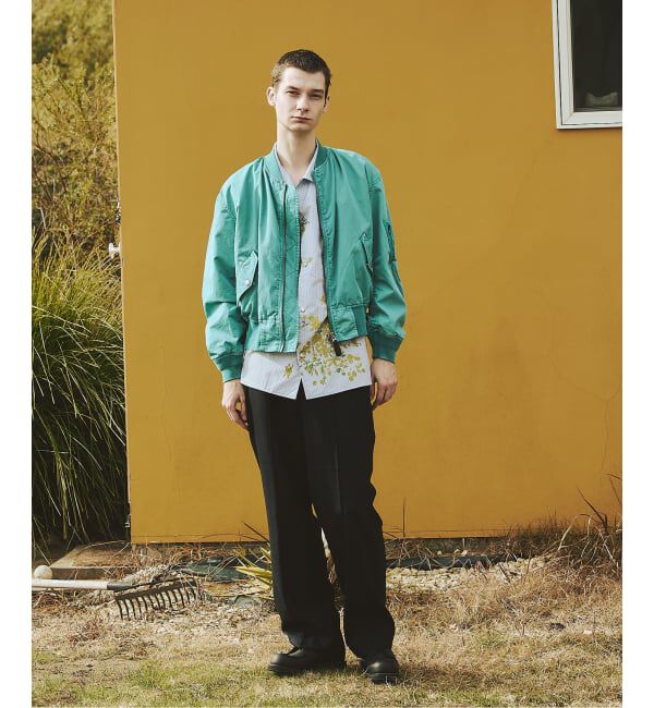 JOURNAL STANDARD「オーバー フィット ライト ボンバー ガーメントダイ ブルゾン」|ブルゾン・スタジャン|