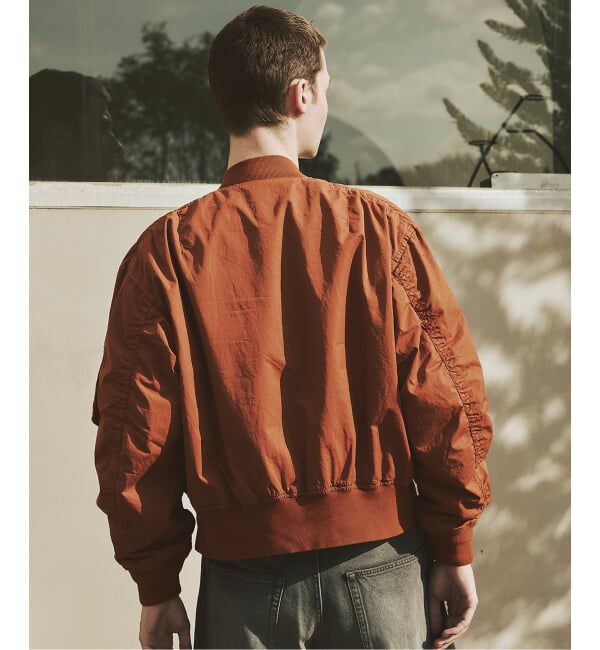 JOURNAL STANDARD「オーバー フィット ライト ボンバー ガーメントダイ ブルゾン」|ブルゾン・スタジャン|