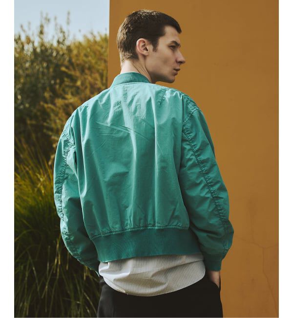 JOURNAL STANDARD「オーバー フィット ライト ボンバー ガーメントダイ ブルゾン」|ブルゾン・スタジャン|