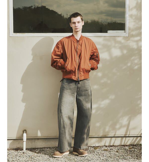 JOURNAL STANDARD「オーバー フィット ライト ボンバー ガーメントダイ ブルゾン」|ブルゾン・スタジャン|