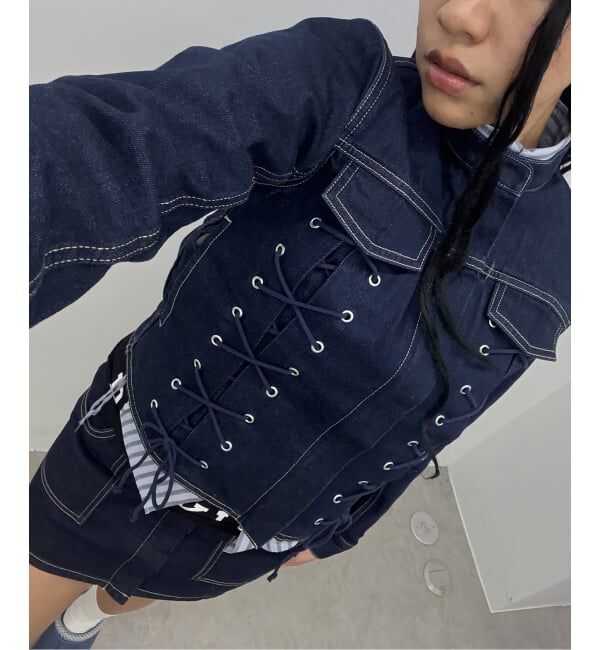 Oriens JOURNAL STANDARD「レースアップデニムジャケット」|デニムジャケット|