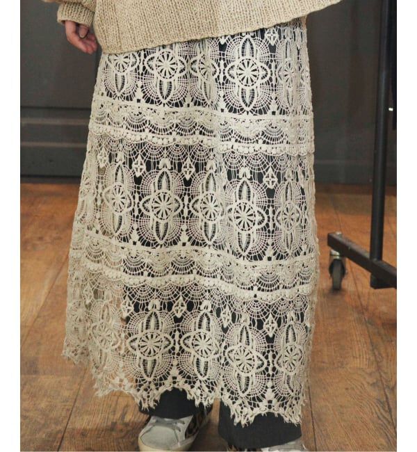 journal standard luxe「《追加予約》レースMIX スカート」|スカート|