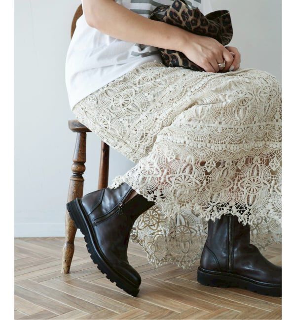 journal standard luxe「《追加予約》レースMIX スカート」|スカート|ナチュラル