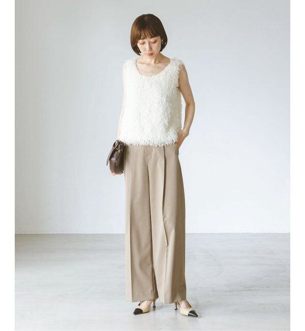 NOBLE「フェザーヤーンタンクトッププルオーバー」|シャツ・ブラウス|