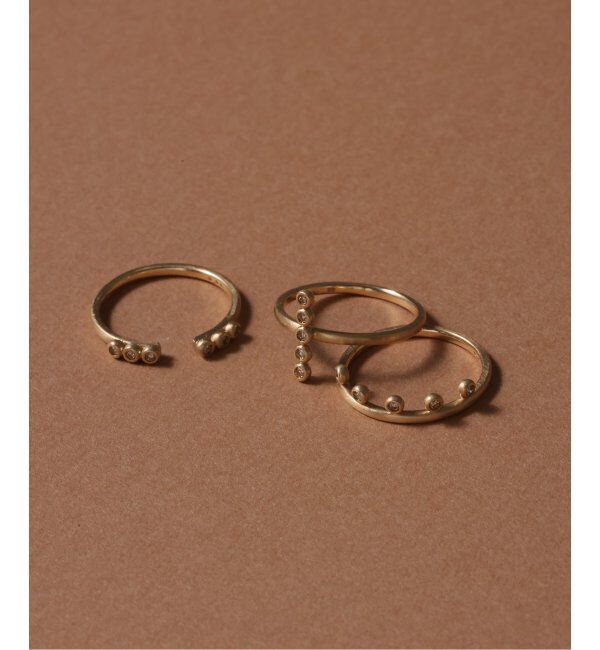 Lilas by Spick&Span「ブラウンダイヤクロスリング K10」|リング|