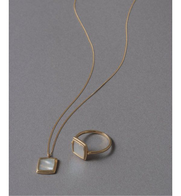 Lilas by Spick&Span「スクエアシェルリング K10」|リング|