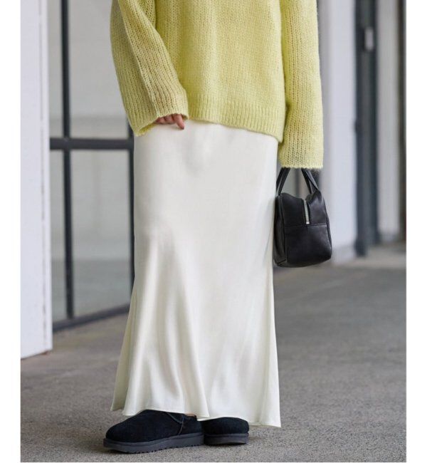 FRAMeWORK「≪追加≫キュプラバイアスサテンロングスカート」|スカート|