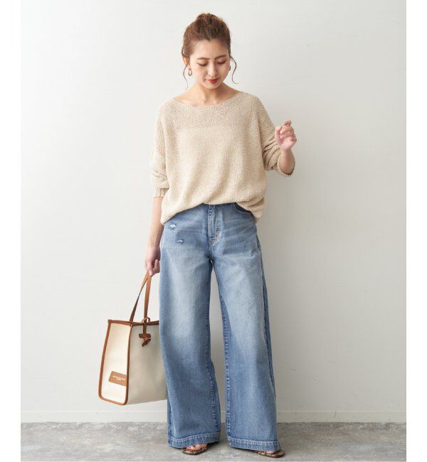 Spick and Span「5 1/2 BAGGY DENIM」|デニム|