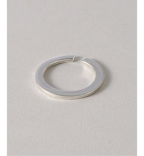 Spick and Span「【SAMH by LILAS】Wフェースフープイヤーカフ SV（片耳）」|イヤーカフ|