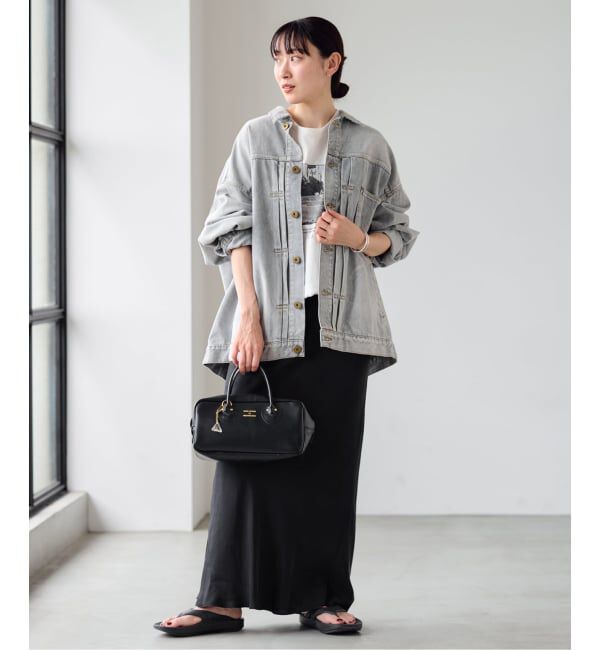 FRAMeWORK「≪追加≫シルキーキュプラバイアススカート」|スカート|