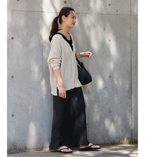 FRAMeWORK「≪追加≫シルキーキュプラバイアススカート」|スカート|