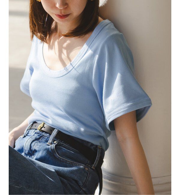 NOBLE「BY MALENE BIRGER/バイマレーネビルガー リブUネックTEE」|Tシャツ・カットソー|