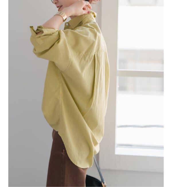 Spick and Span「《追加》ガーメントダイカシュクールシャツ」|シャツ・ブラウス|