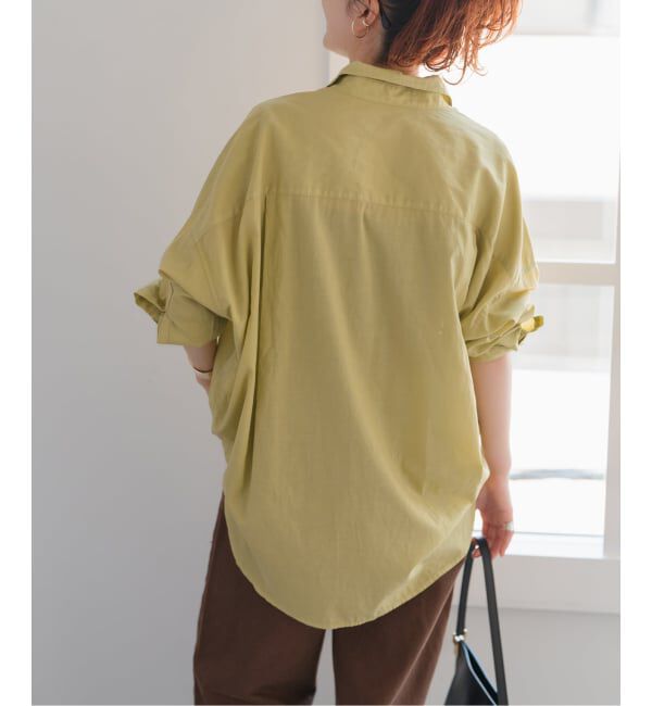 Spick and Span「《追加》ガーメントダイカシュクールシャツ」|シャツ・ブラウス|