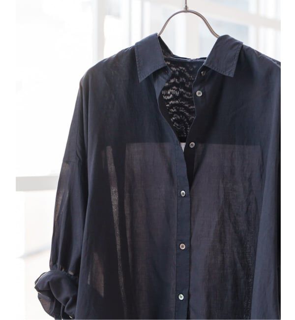 Spick and Span「《追加》ガーメントダイカシュクールシャツ」|シャツ・ブラウス|