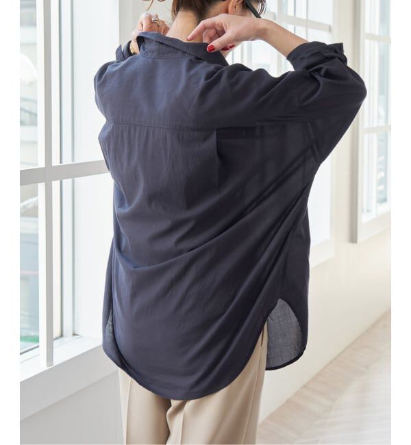 Spick and Span「《追加》ガーメントダイカシュクールシャツ」|シャツ・ブラウス|