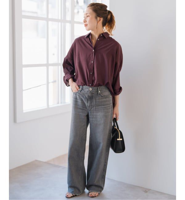 Spick and Span「《追加》ガーメントダイカシュクールシャツ」|シャツ・ブラウス|