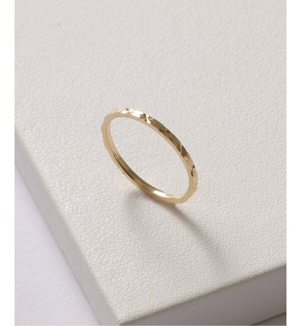 Lilas by Spick&Span「シャインパターンピンキーリング K10」|リング|ゴールド