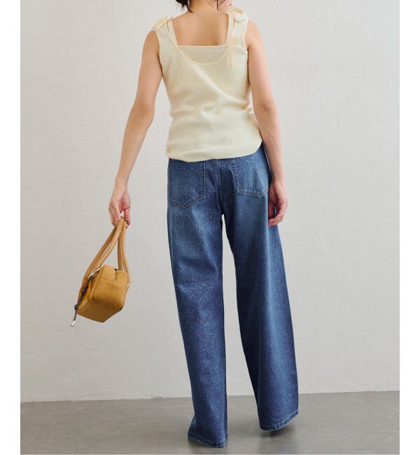 U by SPICK&SPAN「コットンリボンノースリニット」|タンクトップ|