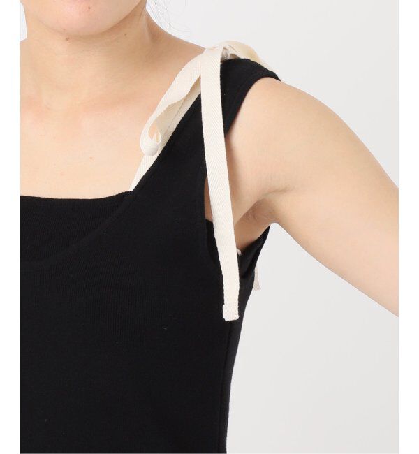 U by SPICK&SPAN「コットンリボンノースリニット」|タンクトップ|