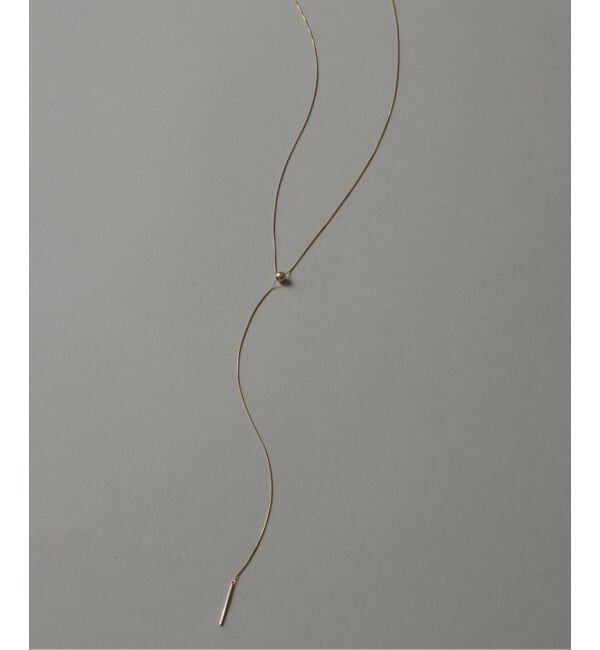 Lilas by Spick&Span「《WEB限定》5mmボールYチェーンネックレス K10」|ネックレス|