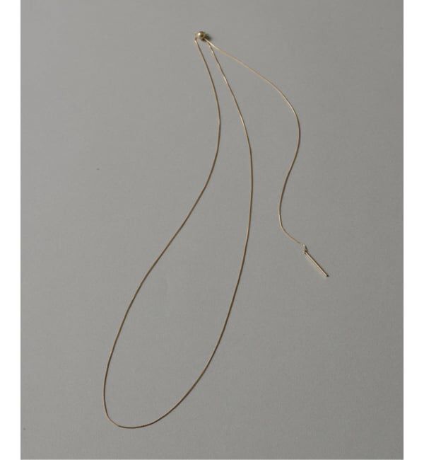 Lilas by Spick&Span「《WEB限定》5mmボールYチェーンネックレス K10」|ネックレス|