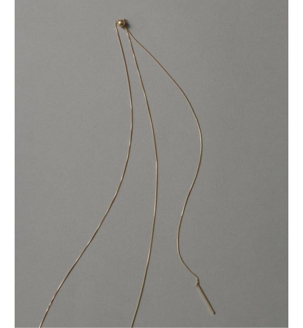 Lilas by Spick&Span「《WEB限定》5mmボールYチェーンネックレス K10」|ネックレス|