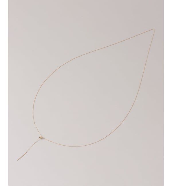 Lilas by Spick&Span「《WEB限定》5mmボールYチェーンネックレス K10」|ネックレス|