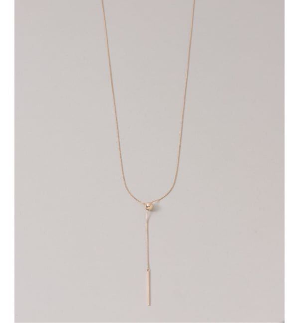 Lilas by Spick&Span「《WEB限定》5mmボールYチェーンネックレス K10」|ネックレス|