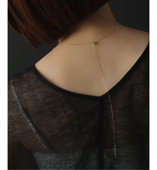 Lilas by Spick&Span「《WEB限定》5mmボールYチェーンネックレス K10」|ネックレス|