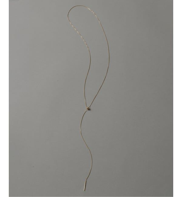 Lilas by Spick&Span「《WEB限定》5mmボールYチェーンネックレス K10」|ネックレス|