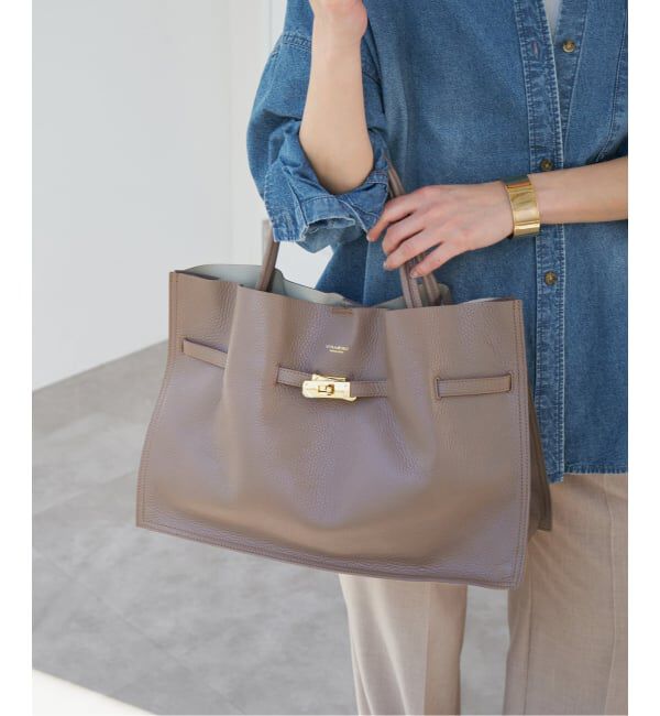 Spick and Span「《追加》VIOLAd'ORO イタリアンWフェイスレザートートバッグ L」|トートバッグ|