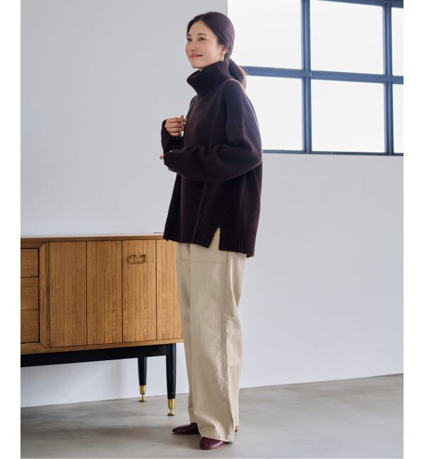 FRAMeWORK「≪一部カラーWEB限定≫ミリタリースラブバックサテンベイカーパンツ」|カーゴ|